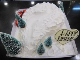 3D-182 白雪森林背景蛋糕