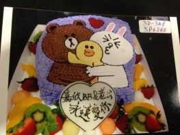 3D-348 Line公仔立體蛋糕