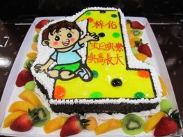 K-88 一歲數字生日蛋糕