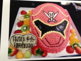 3D-329 power rangers 頭盔立體蛋糕