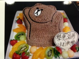 3D-327 Line公仔熊大蛋糕