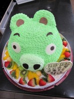 3D-232 綠色小豬蛋糕