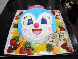 3D-292 麵包超人藍精靈蛋糕