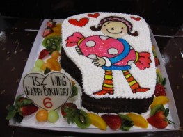 K-60 女孩糖果生日蛋糕